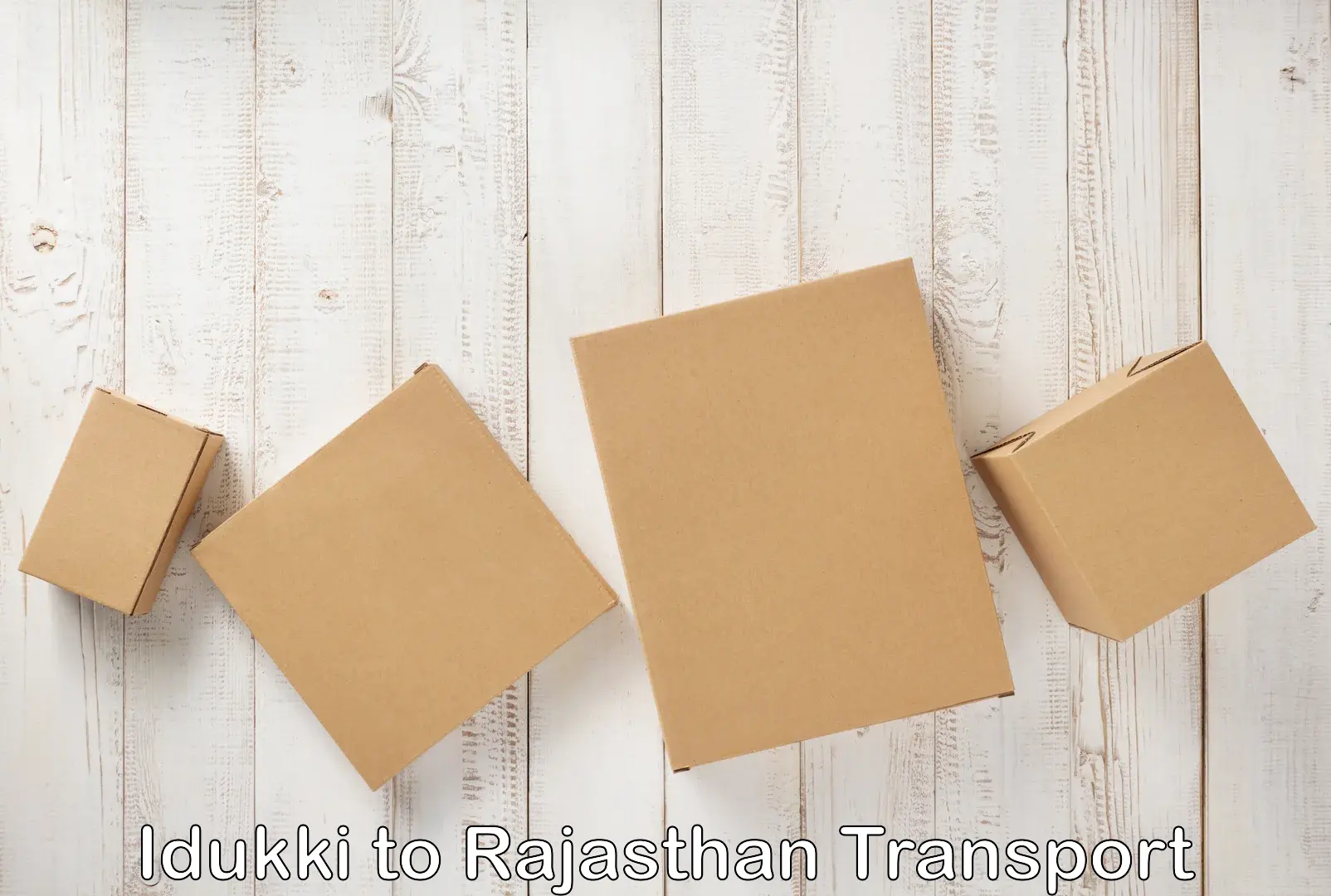 Material transport services Idukki to Rajasthan