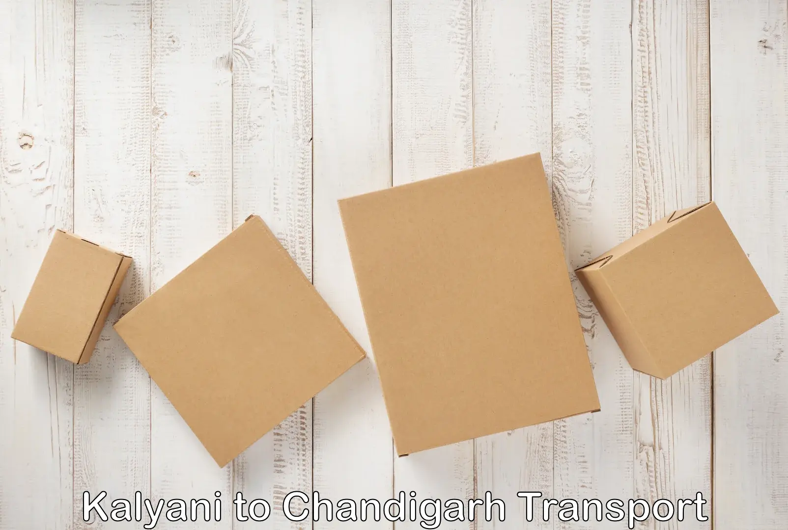 Two wheeler parcel service Kalyani to Chandigarh