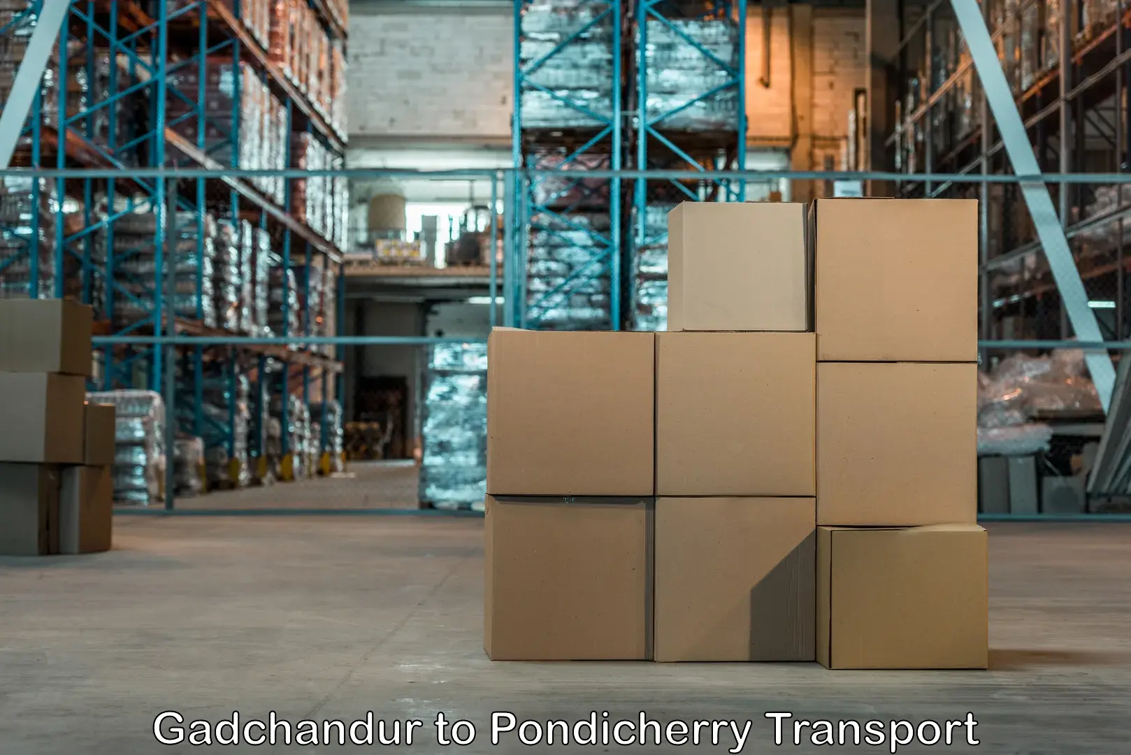 Interstate goods transport Gadchandur to Pondicherry University