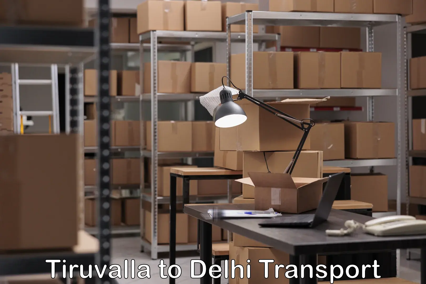 Container transportation services Tiruvalla to Delhi