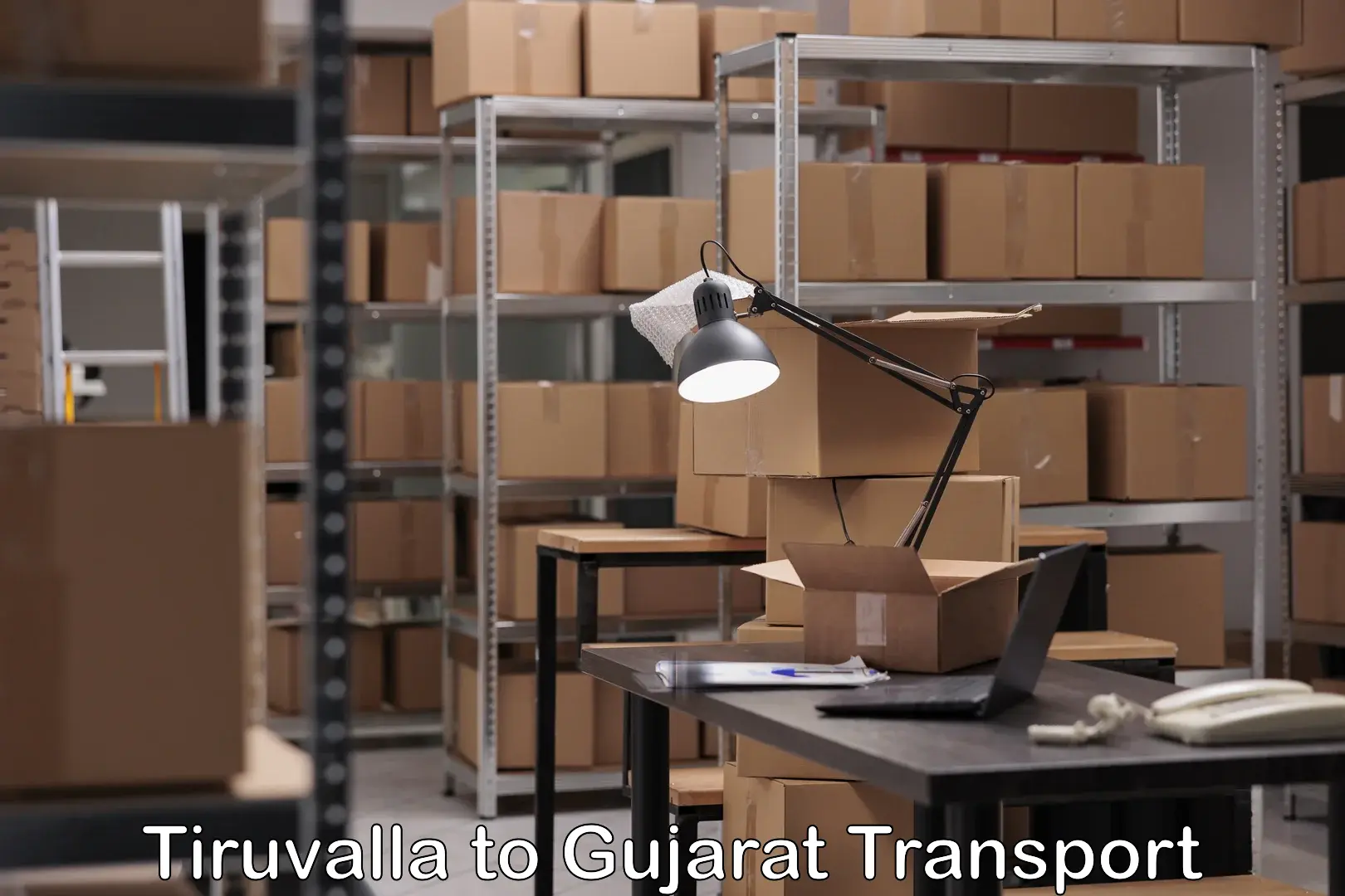 Part load transport service in India Tiruvalla to Gujarat