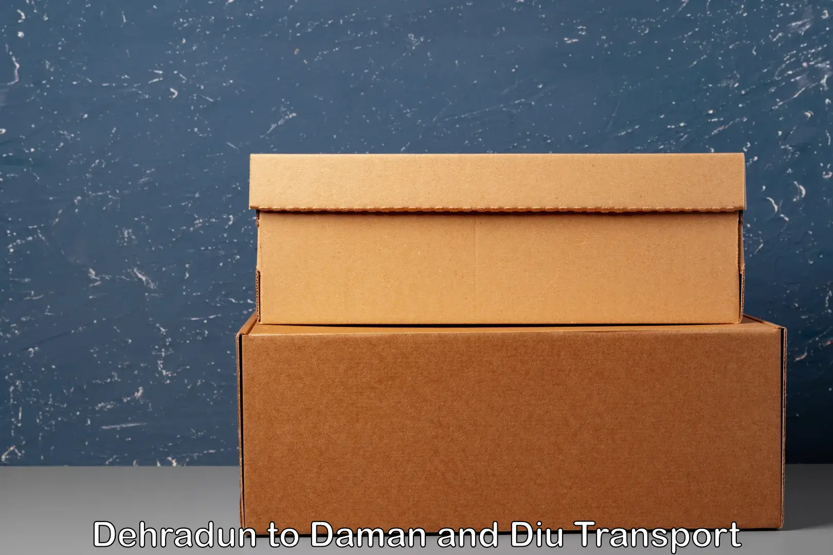 Daily parcel service transport Dehradun to Daman and Diu