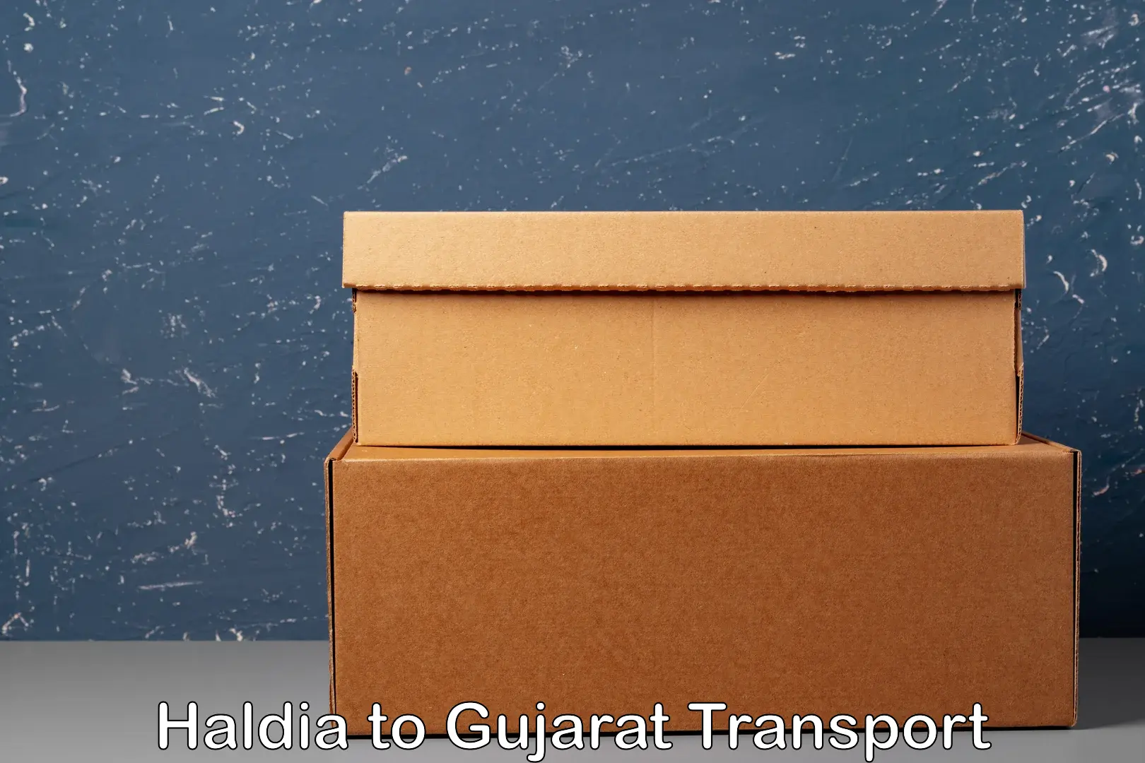 Package delivery services Haldia to Mahemdavad