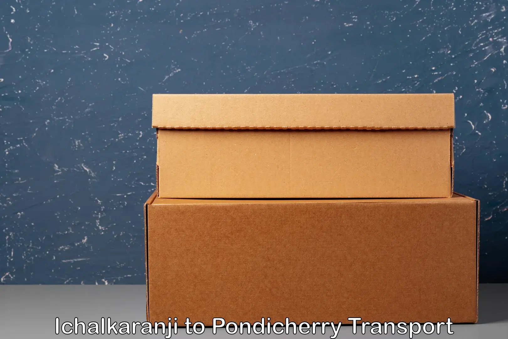 Vehicle parcel service Ichalkaranji to Pondicherry
