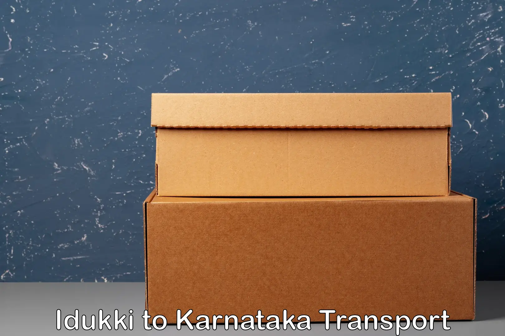 Two wheeler transport services Idukki to Karnataka