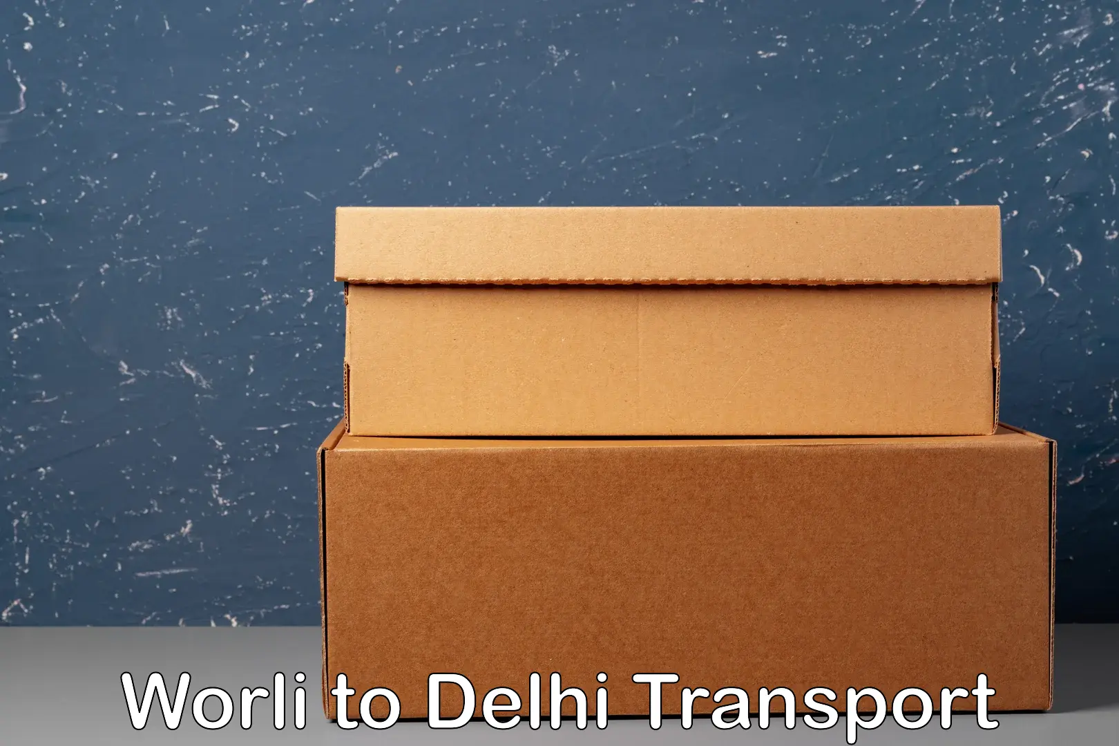 Two wheeler parcel service Worli to East Delhi
