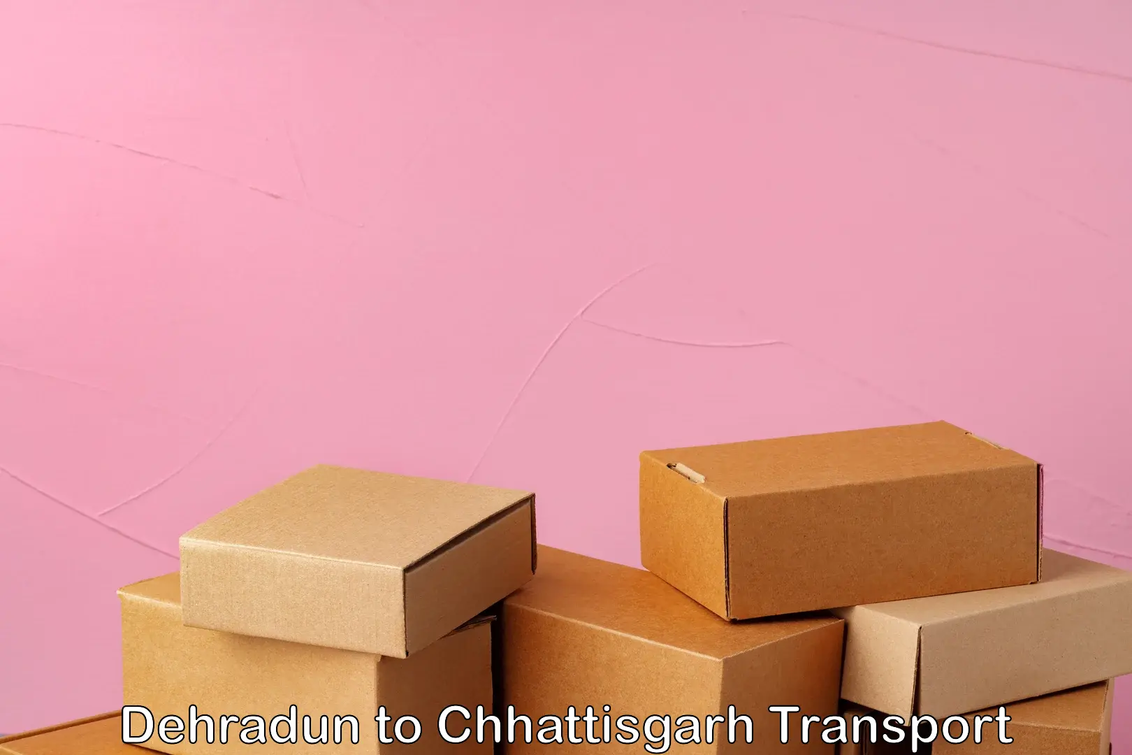 Container transport service Dehradun to Bijapur Chhattisgarh
