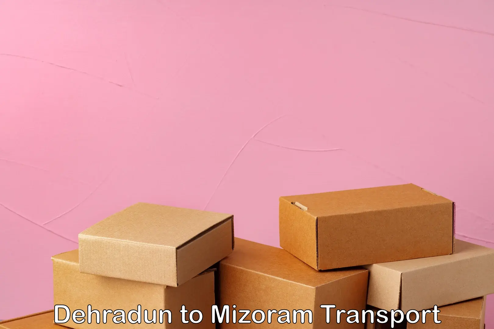 International cargo transportation services Dehradun to Mizoram University Aizawl