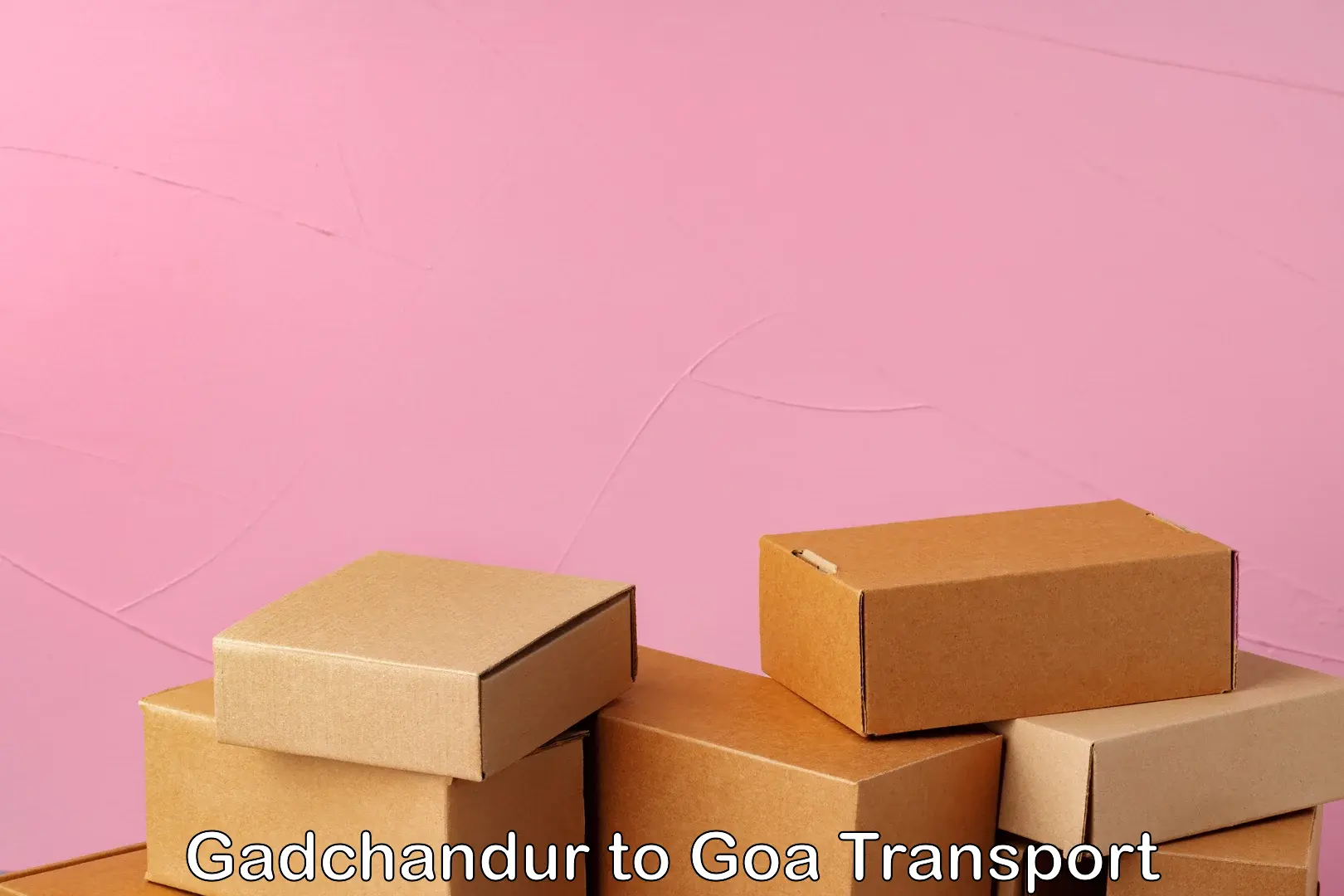 Two wheeler parcel service Gadchandur to Ponda