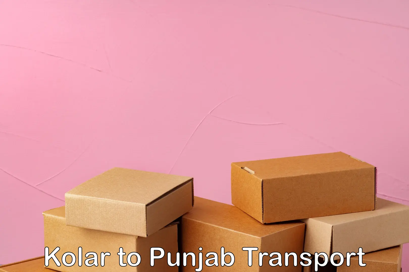 Commercial transport service Kolar to Punjab