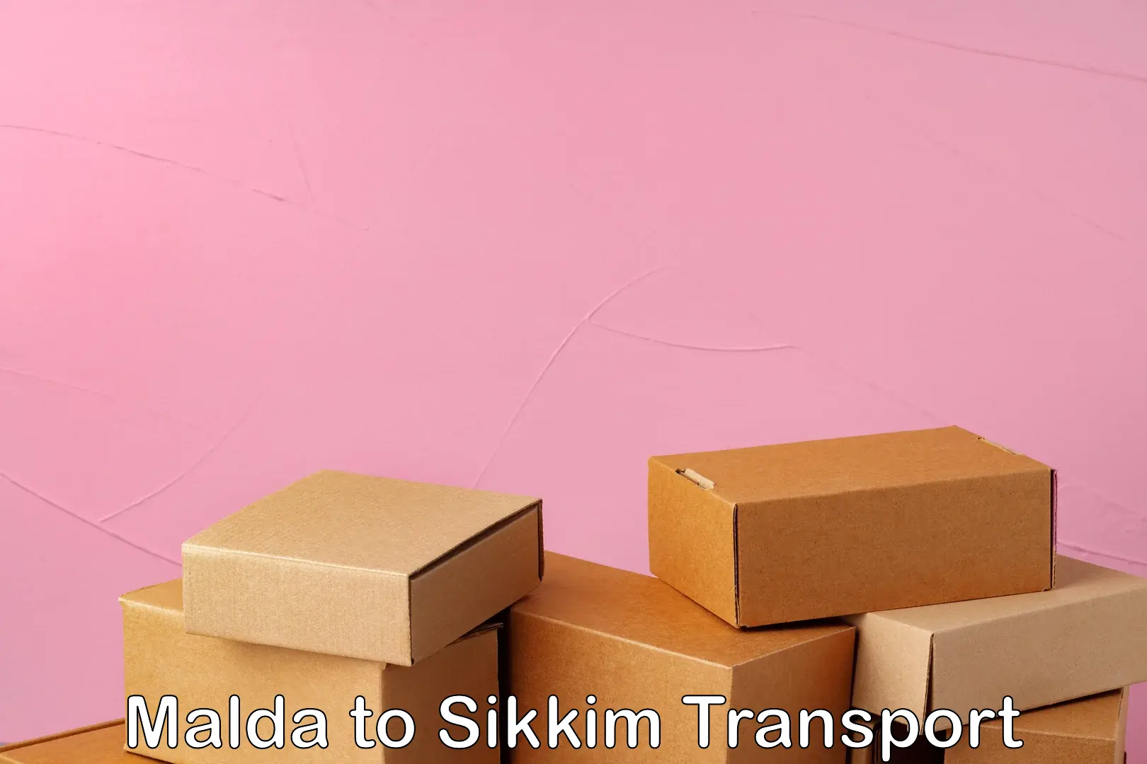 Vehicle parcel service Malda to Mangan