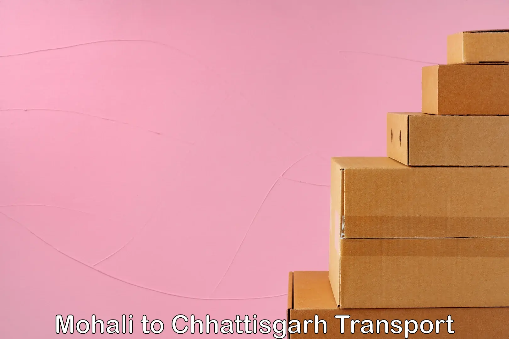 Online transport Mohali to Chhattisgarh
