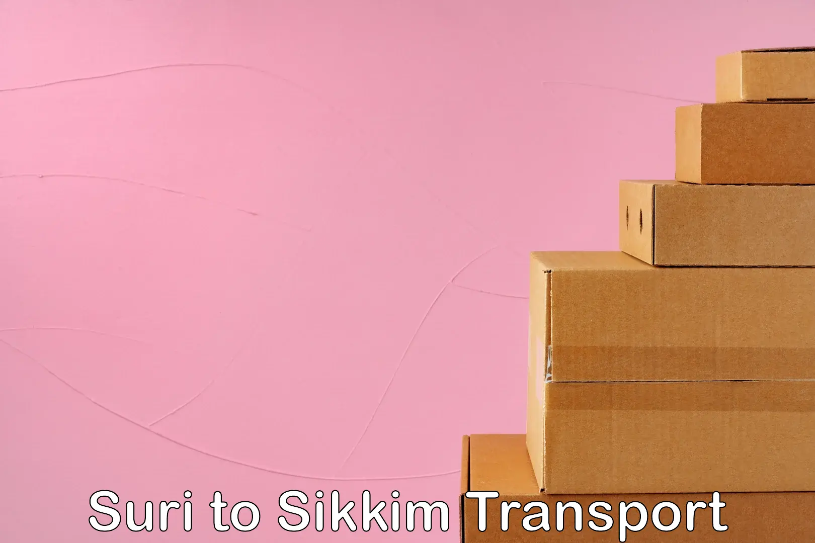 Daily parcel service transport Suri to South Sikkim