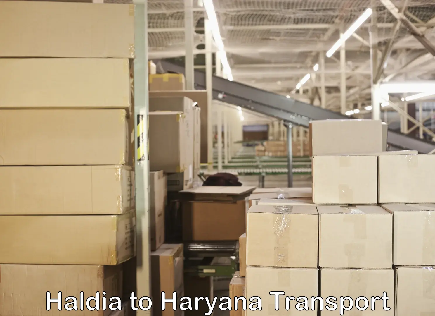 Door to door transport services Haldia to Haryana