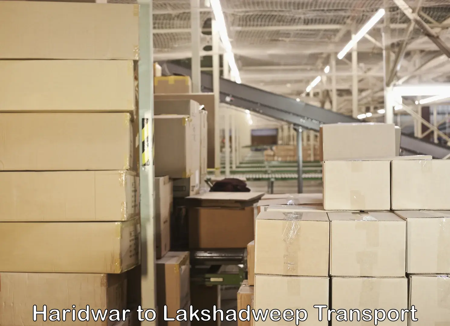 Truck transport companies in India Haridwar to Lakshadweep