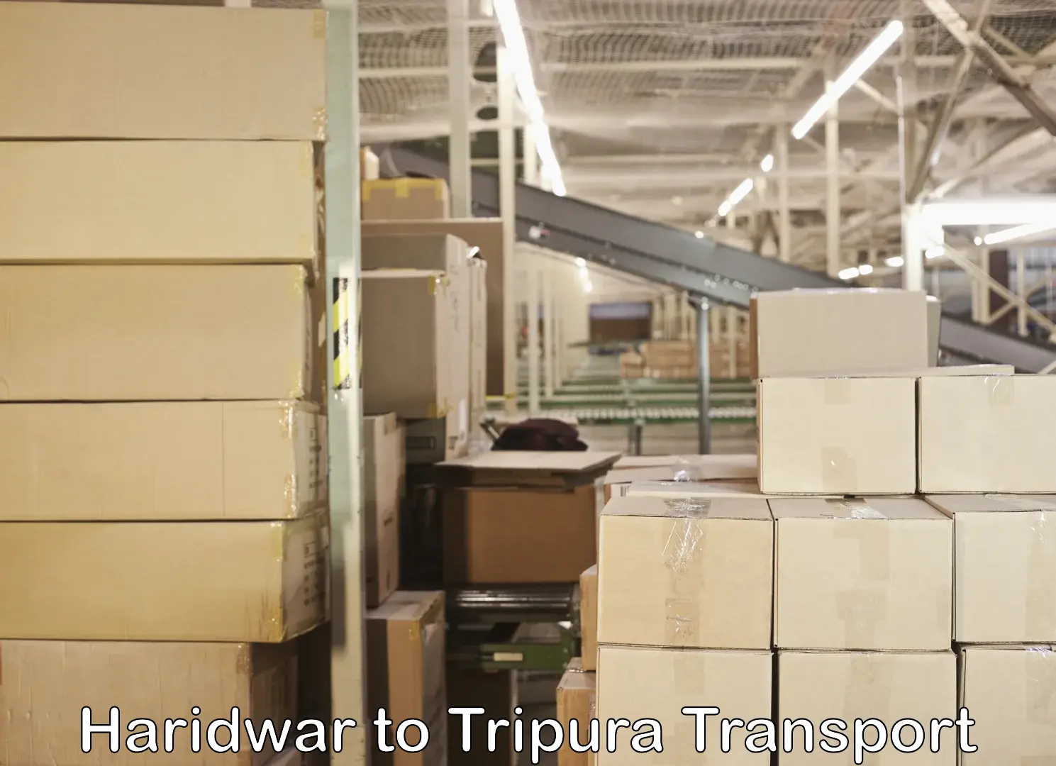 Container transport service in Haridwar to Tripura