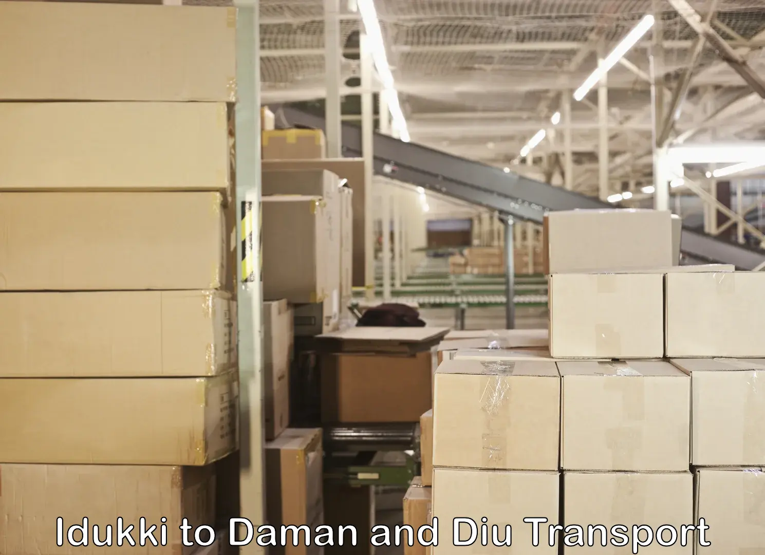 Goods transport services Idukki to Daman and Diu