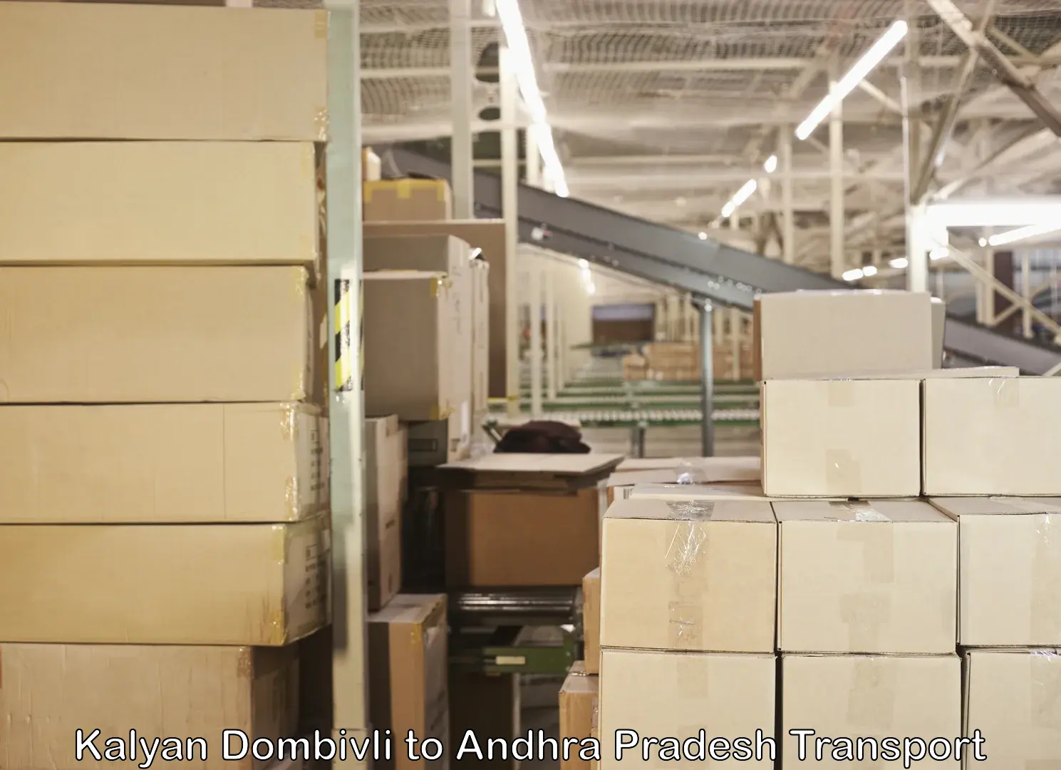 Two wheeler parcel service in Kalyan Dombivli to Andhra Pradesh