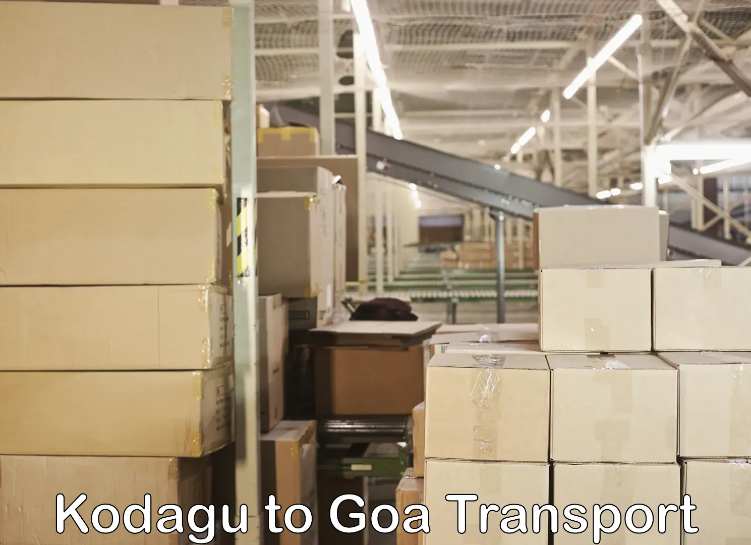 Two wheeler transport services Kodagu to Goa