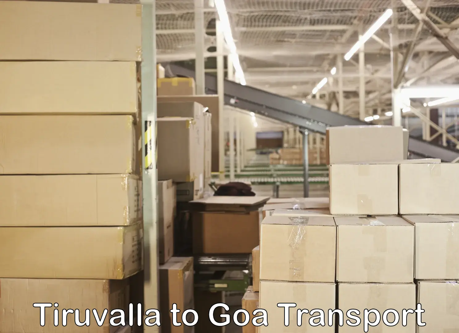 Vehicle courier services Tiruvalla to Goa
